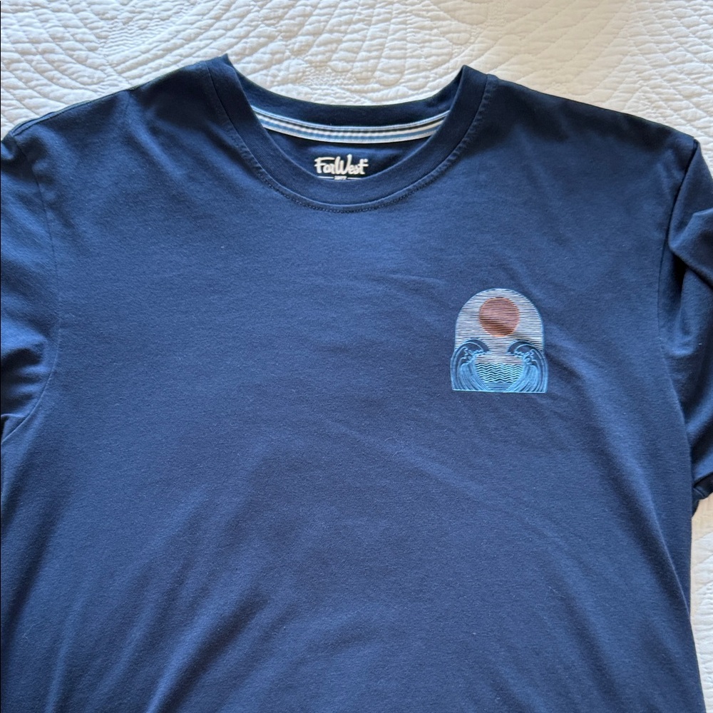 Far West Navy Blue Short Sleeve Tee